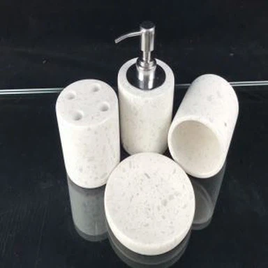 Terrazzo badeværelsesgenstande