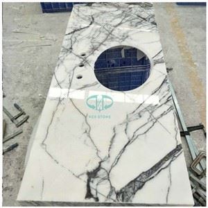 Lilla hvid marmor vanity top