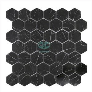 Nero Marquina Hexagon Flise