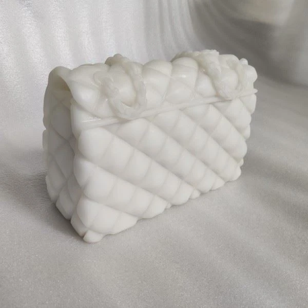 Morden Art Handcarved White Marble Bag Sculpture
