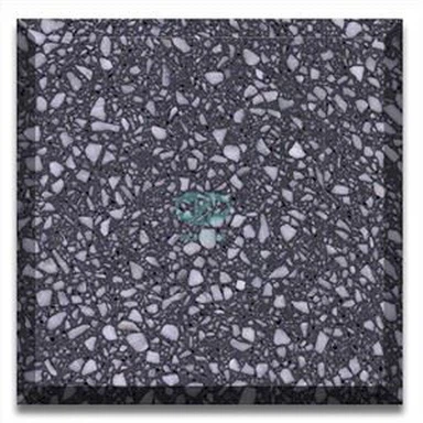 Grå og hvid terrazzo