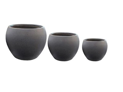 Udendørs Lodret Ribber Fiber Clay Pot